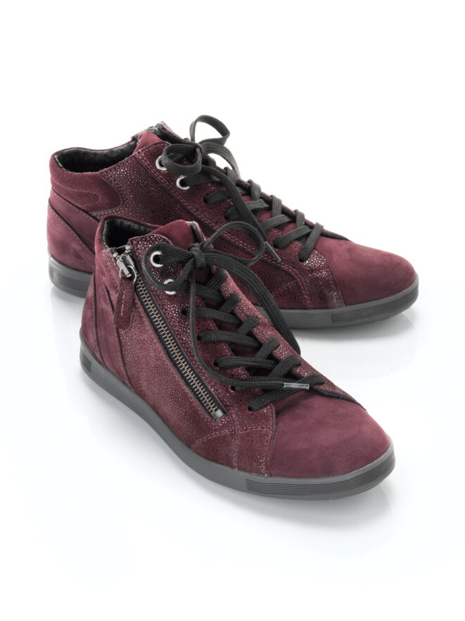 Reißverschluss-Sneaker Shiny high Reißverschluss-Sneaker Shiny high