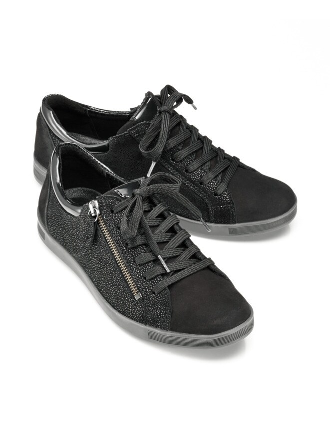 Reißverschluss-Sneaker Shiny low Reißverschluss-Sneaker Shiny low