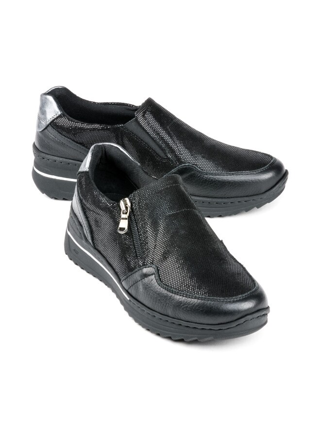 Reißverschluss-Slipper Bequemweite Reißverschluss-Slipper Bequemweite