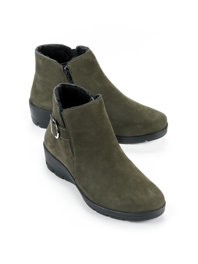 Keilabsatz-Stiefelette Winterwarm Keilabsatz-Stiefelette Winterwarm