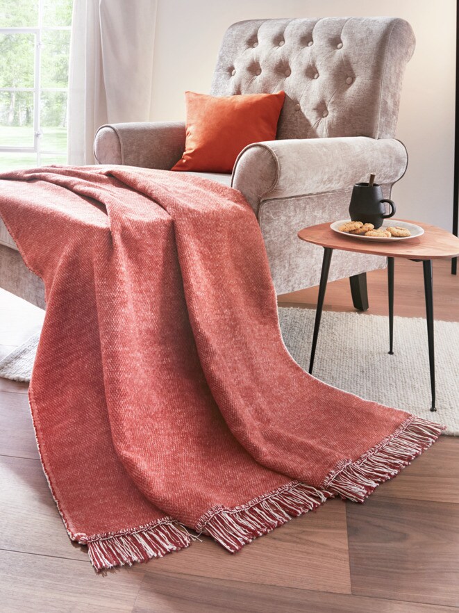 Kuscheldecke mit Fransen Kuscheldecke mit Fransen