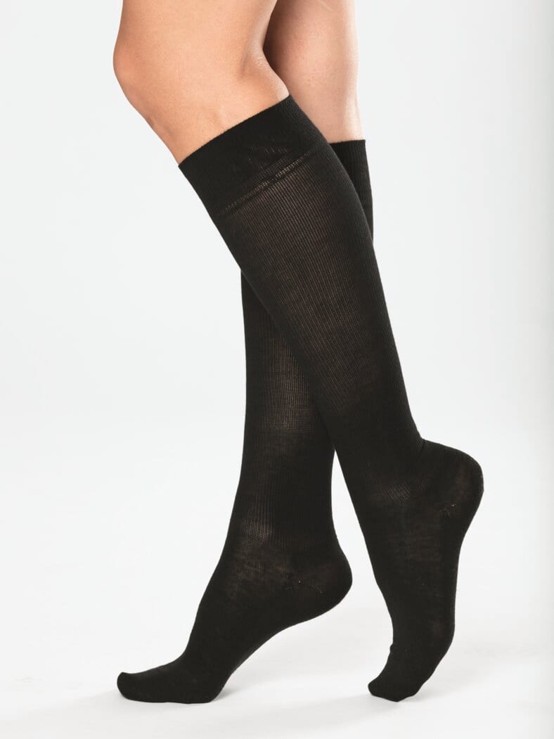 Avenafit-4Jahreszeiten-Stützstrumpf Schwarz