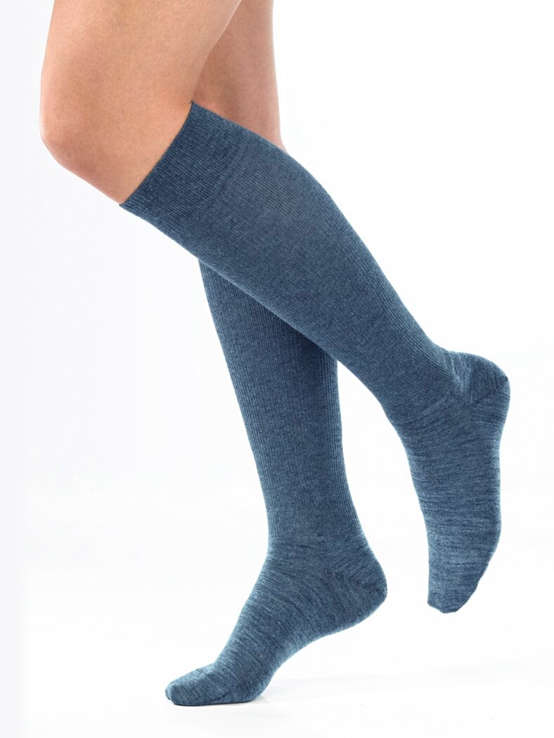 Avenafit-4Jahreszeiten-Stützstrumpf Jeansblau