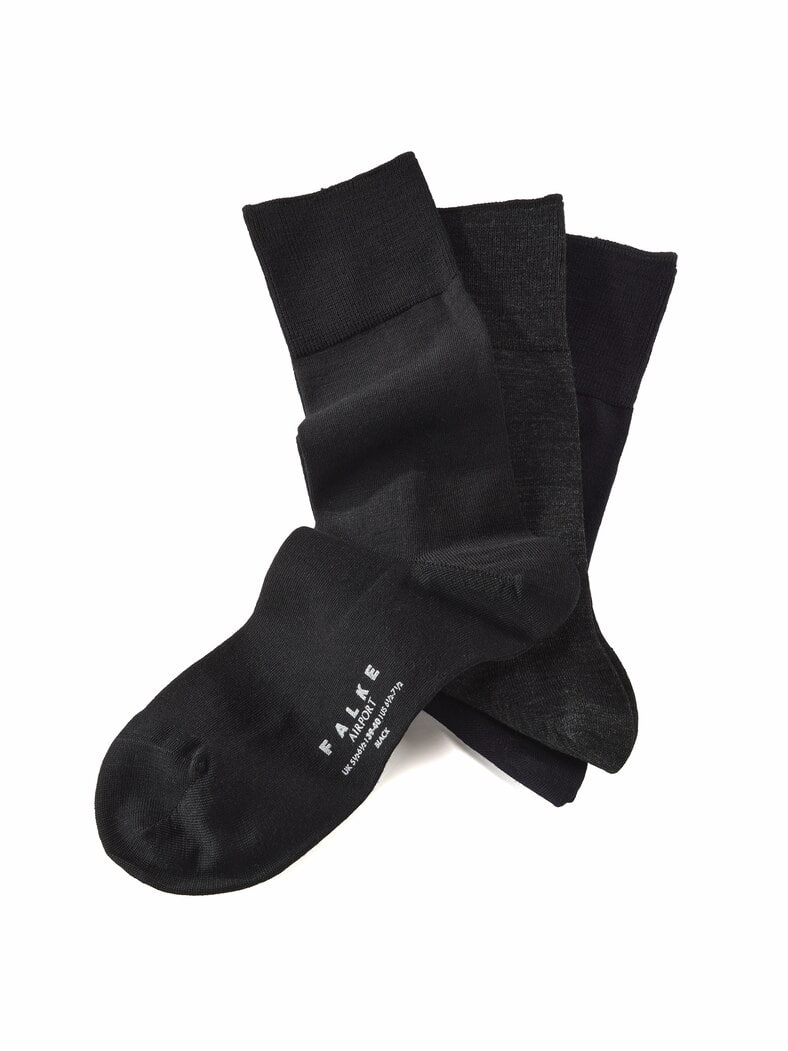 FALKE Airport Socke Schwarz