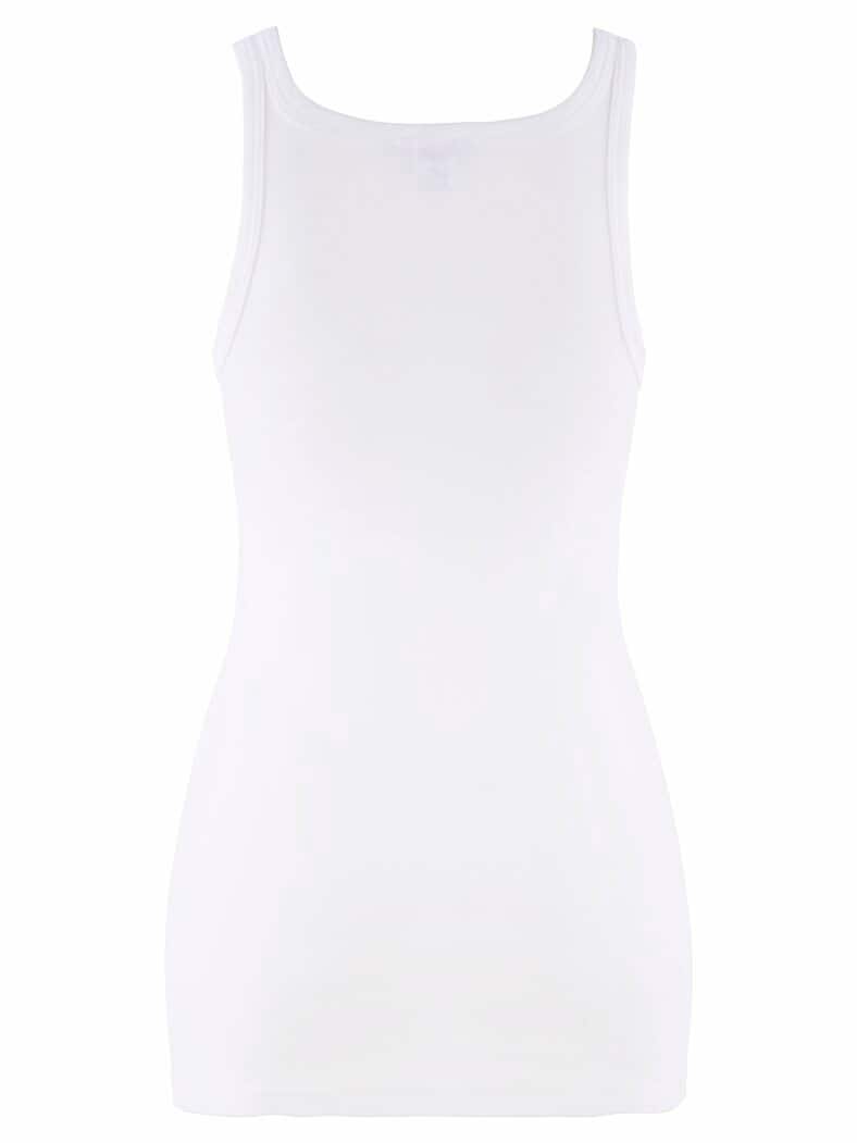 Baumwoll-Unterhemd Weiß