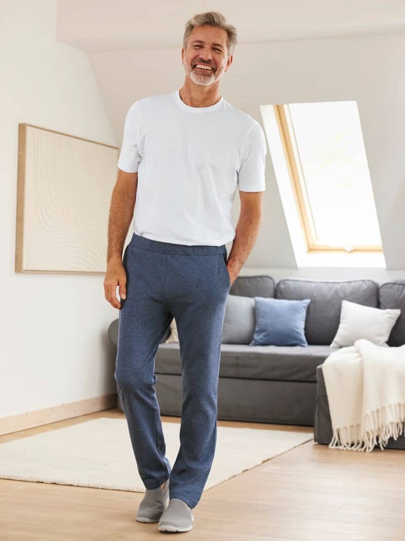 Jersey-Haushose Thermowärme Marine