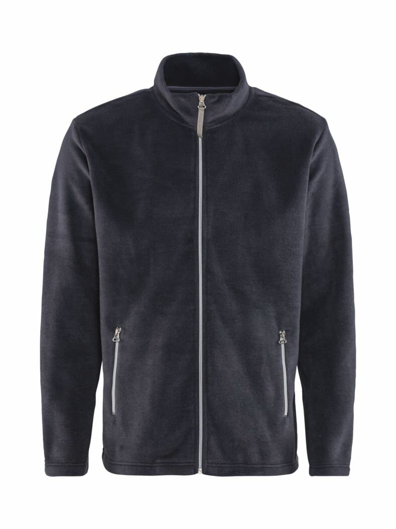 Stehkragen Fleecejacke Anthrazit