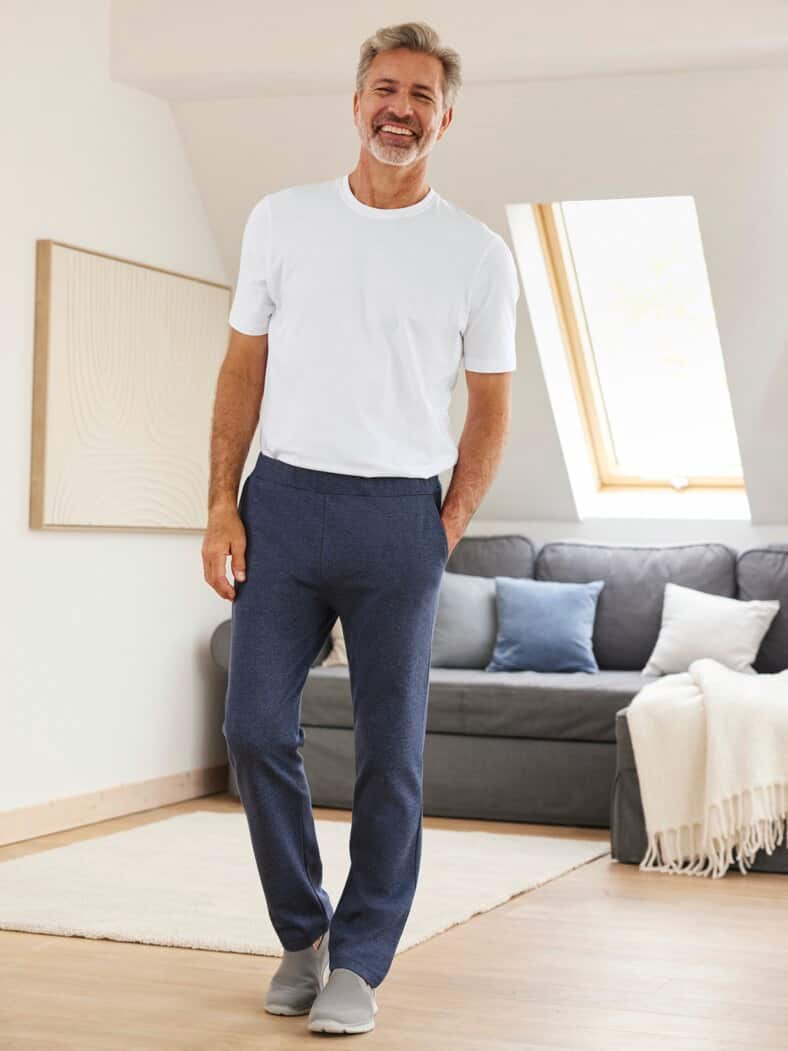 Halbarm-Shirt Baumwolle Weiß