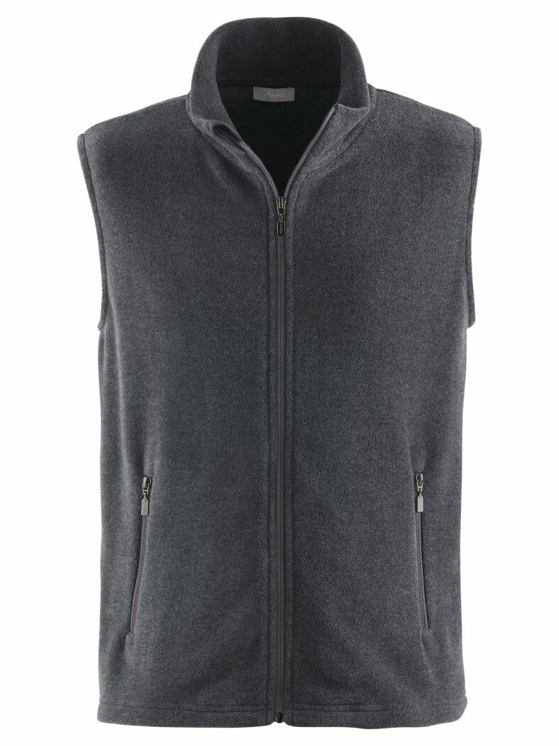 Stehkragen Fleeceweste Anthrazit