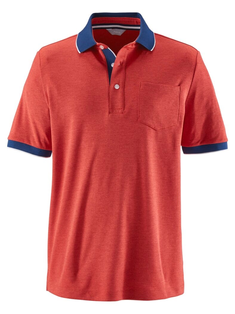 Extrafrisch-Poloshirt Rot meliert