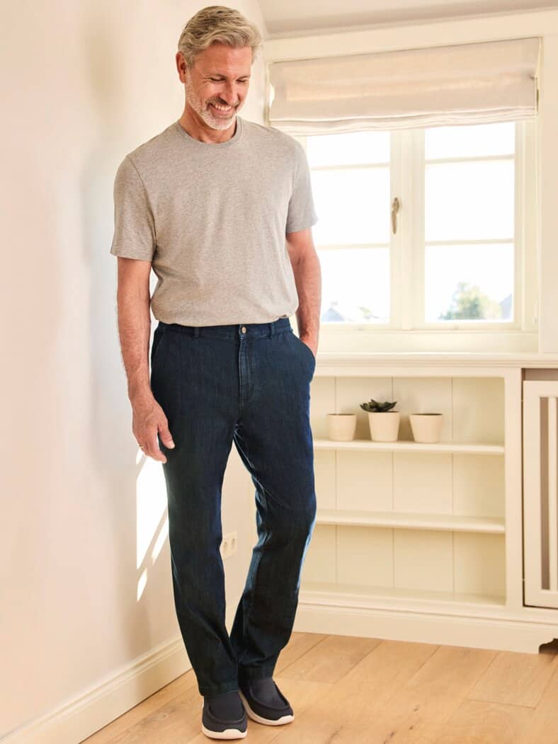 Komfortbund- Bequemjeans Dark Blue