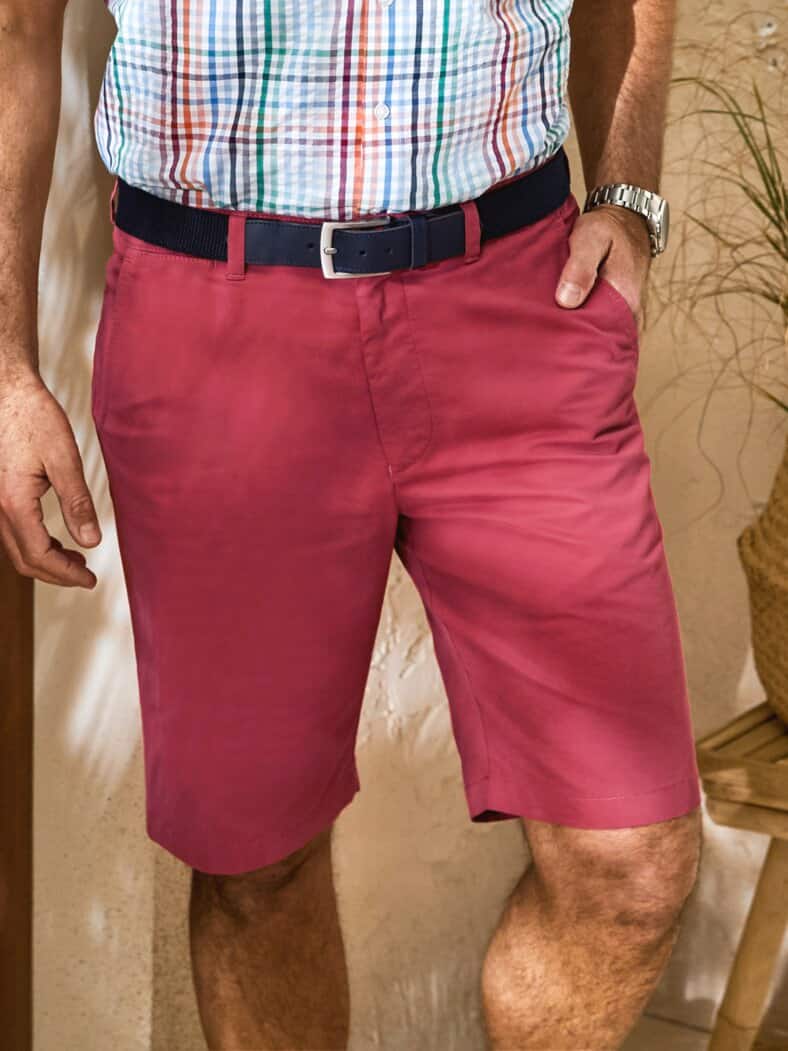 Stretch-Bermuda Dehnbund Sommerrot