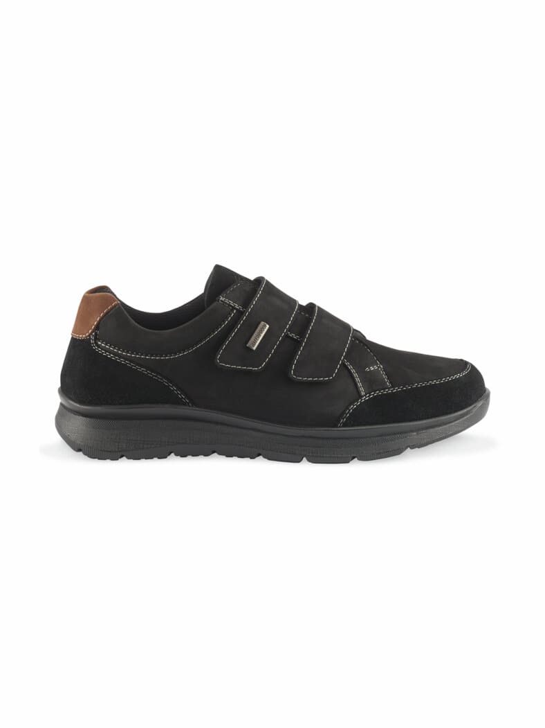 Aquastop Klettsneaker Schwarz