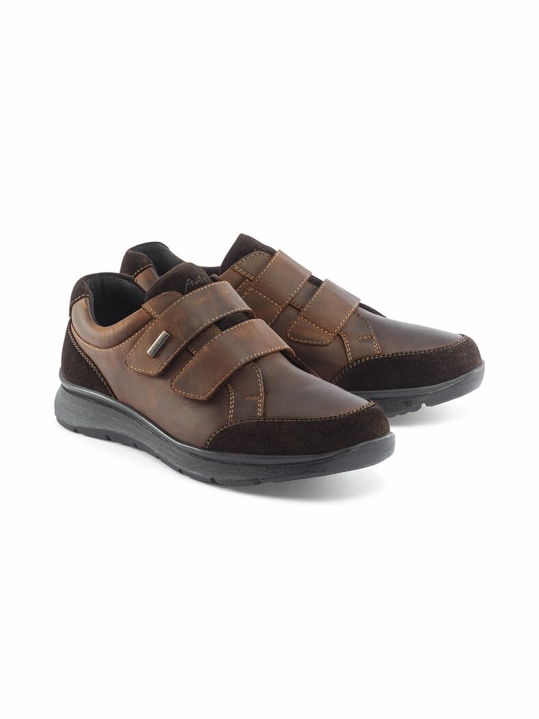 Aquastop Klettsneaker Braun