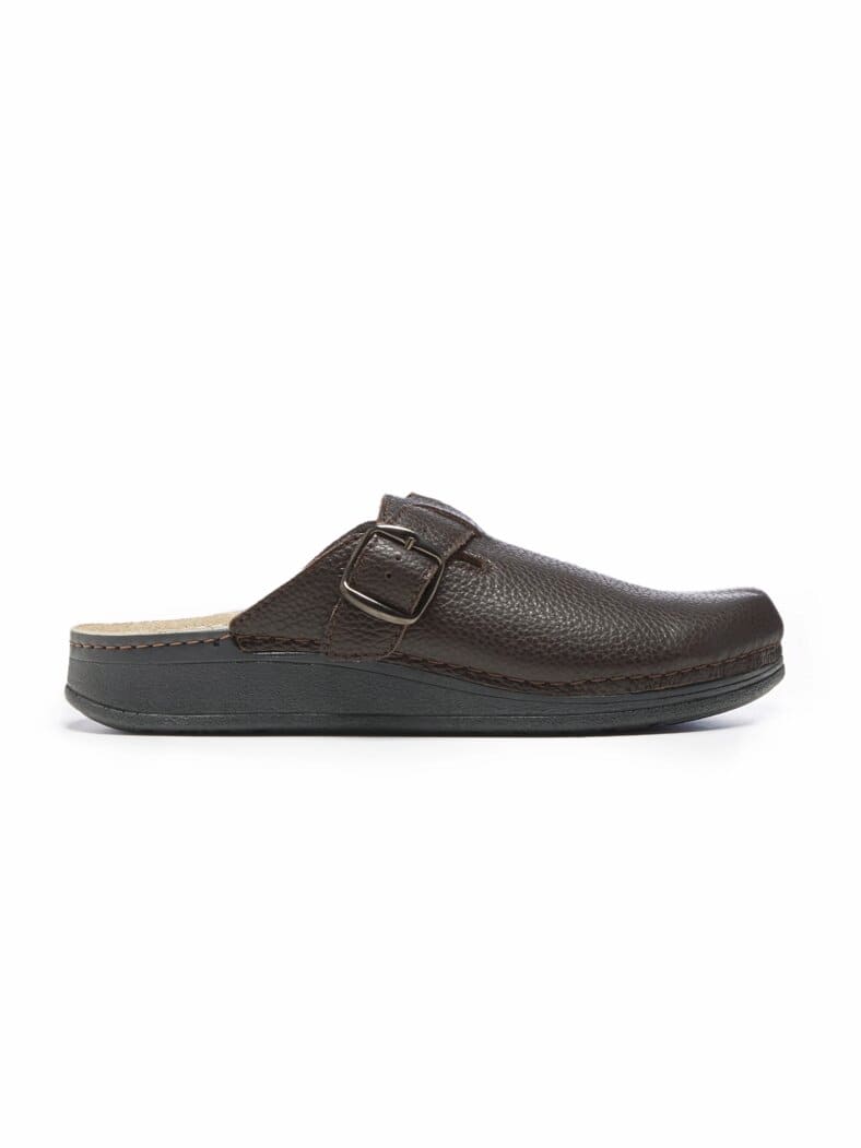 Bequem-Pantolette Memory Braun