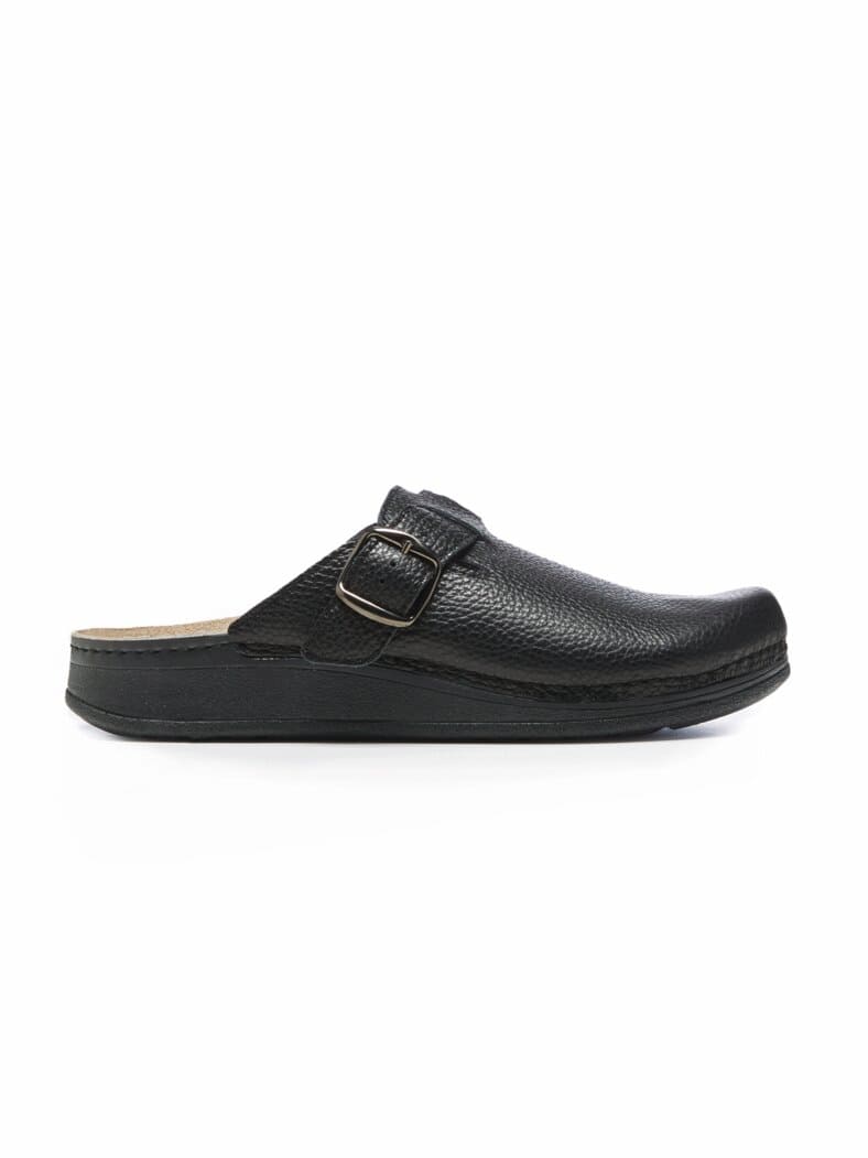 Bequem-Pantolette Memory Schwarz