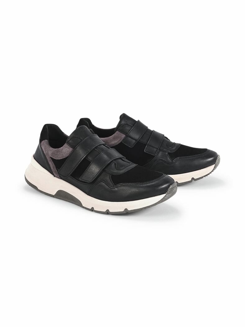 Active-Klettsneaker Komfortsohle Schwarz
