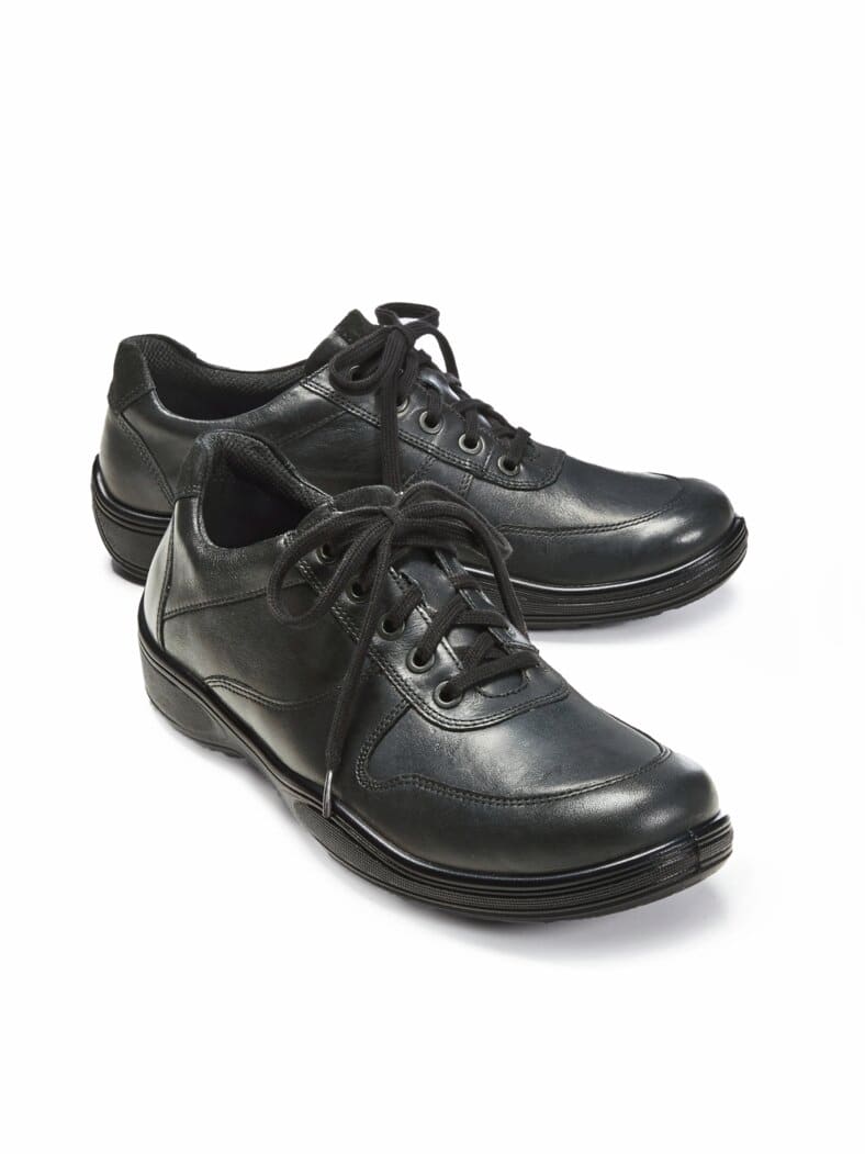 Jomos-Bequem-Schnürer Softnappa Schwarz