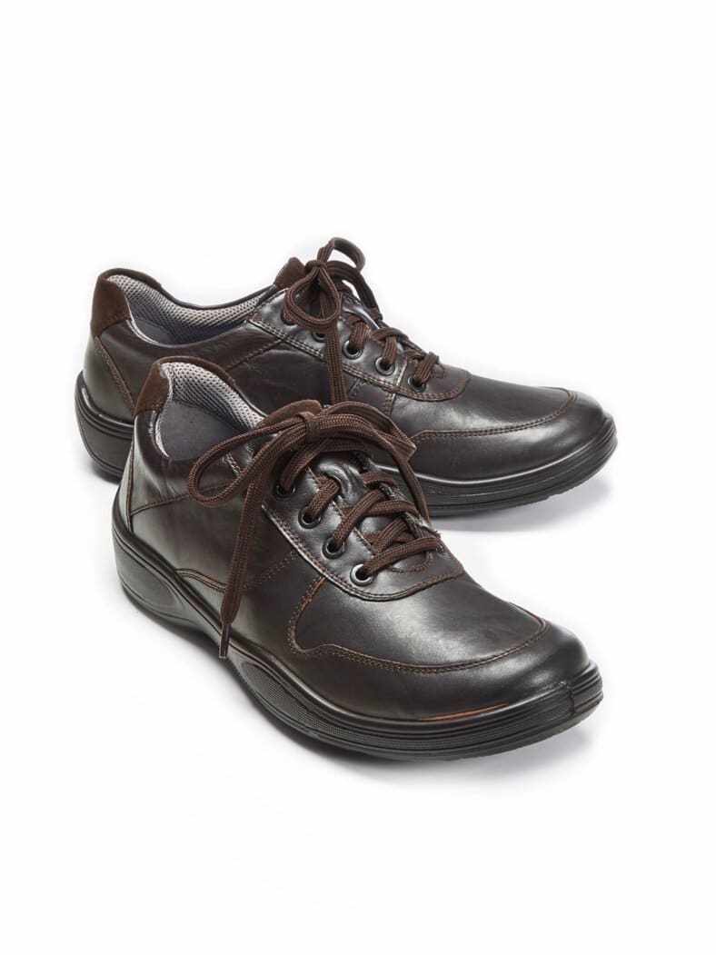 Jomos-Bequem-Schnürer Softnappa Braun