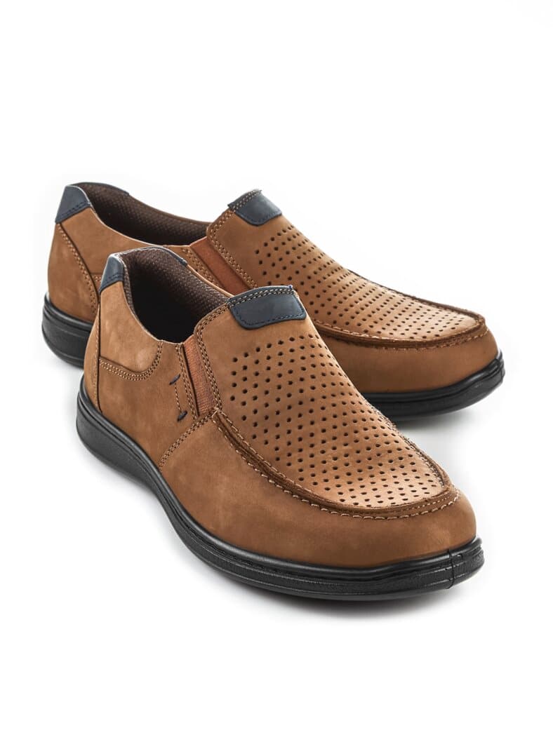 Dehnzonen-Bequemslipper Extraweit Braun