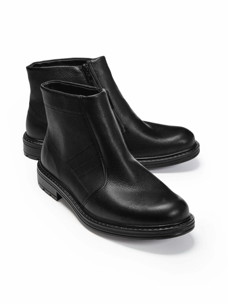 Jomos-Cityboot Lammfell Schwarz