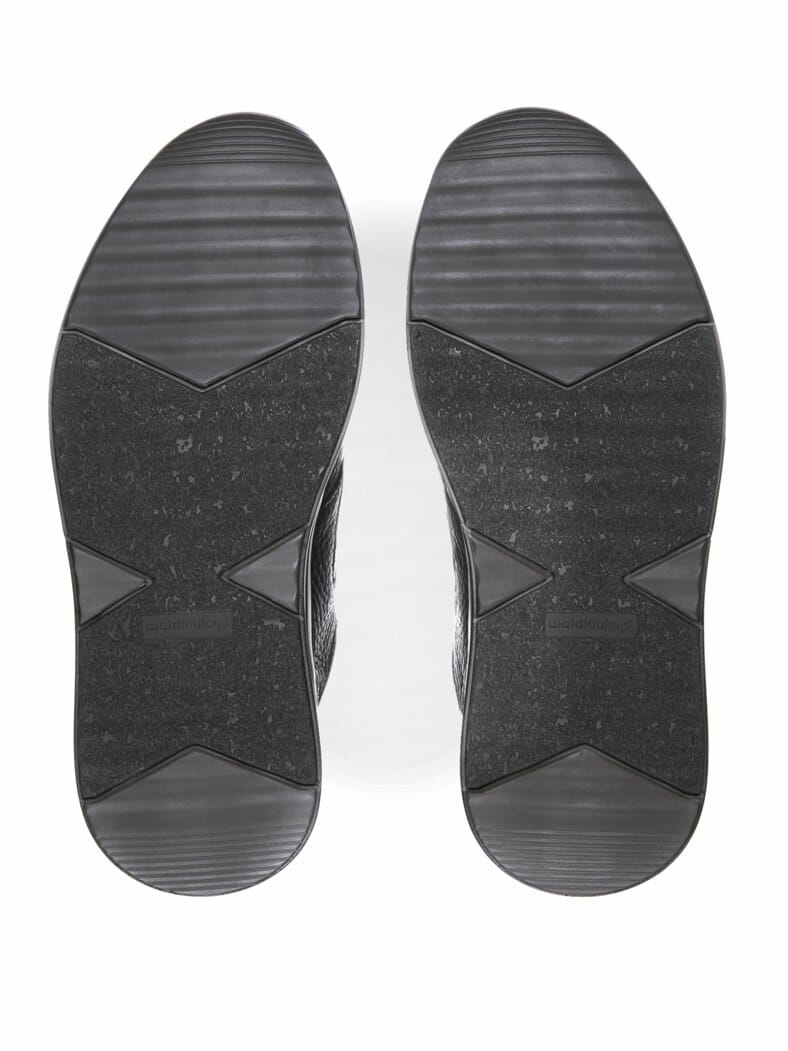 Waldläufer-Komfortschuh Hirschleder Schwarz