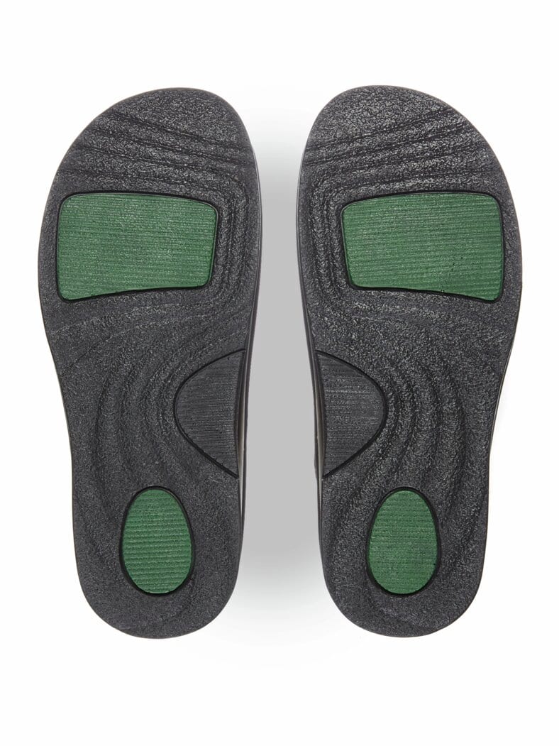 Hallux-Klettpantolette Supersoft Schwarz