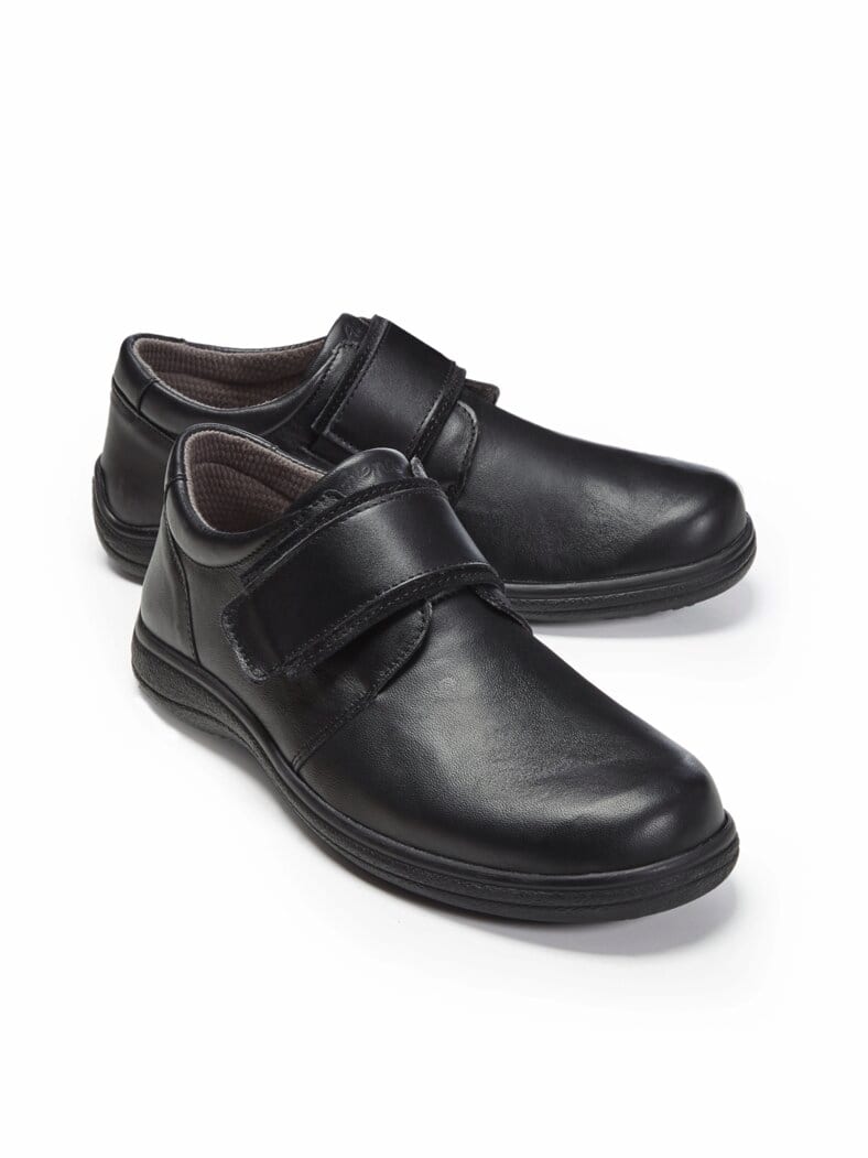 Hallux-Klettslipper Extraweit Schwarz