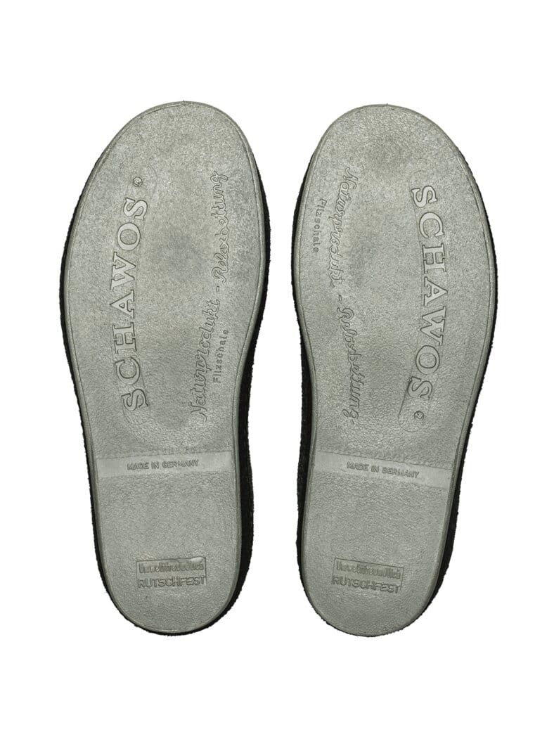 Wollfilz-Klettslipper Anthrazit