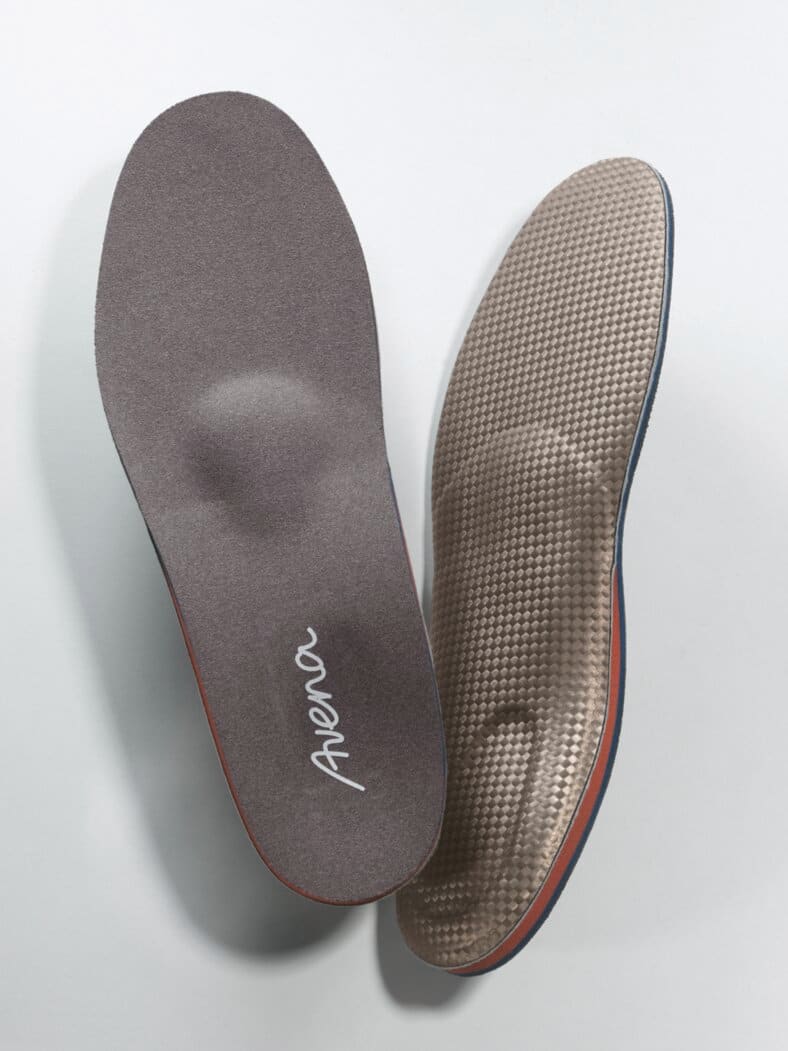 Fersensporn-Einlegesohle Grau