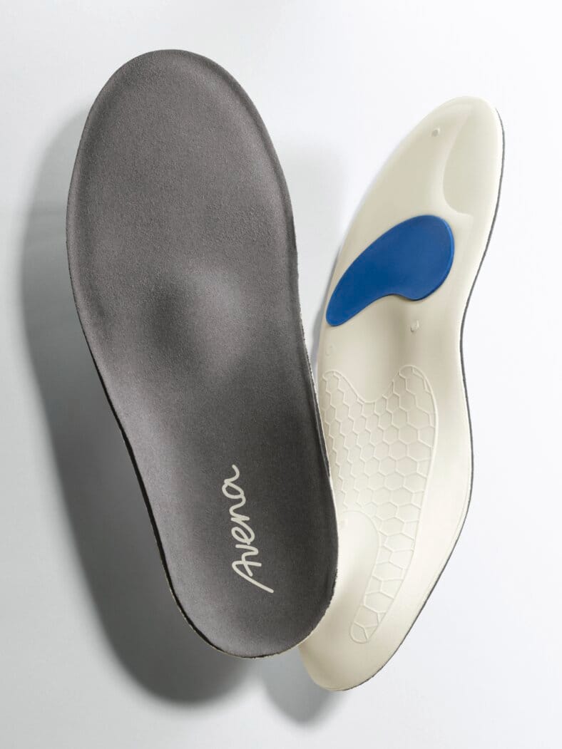 Vorfußbrennen-Prophylaxe-Sohle Grau