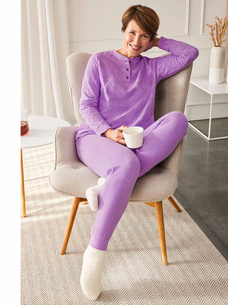 Kuschelsocken 2 Paar Ecru