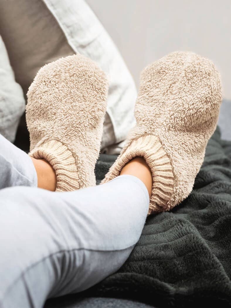 Bett- und Couch-Socke Ecru