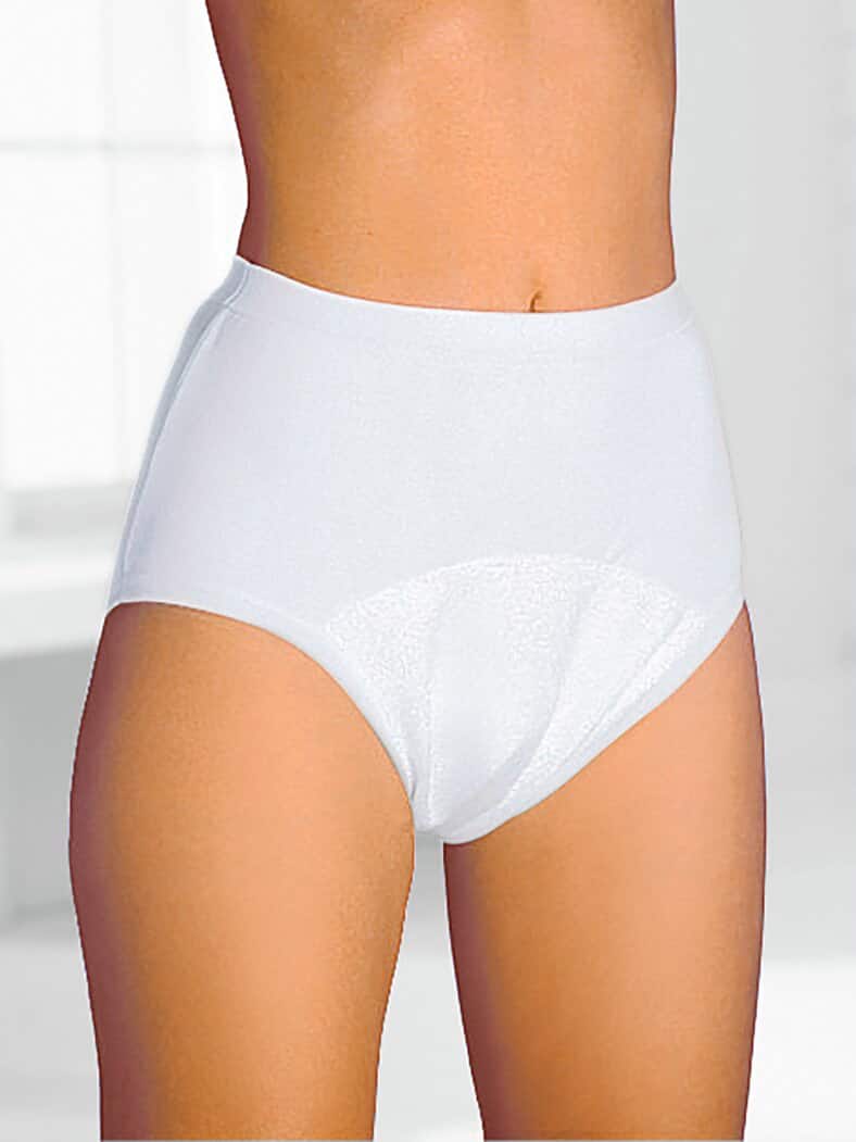 Damen-Inkontinenz-Schutzslip Maxi Weiß
