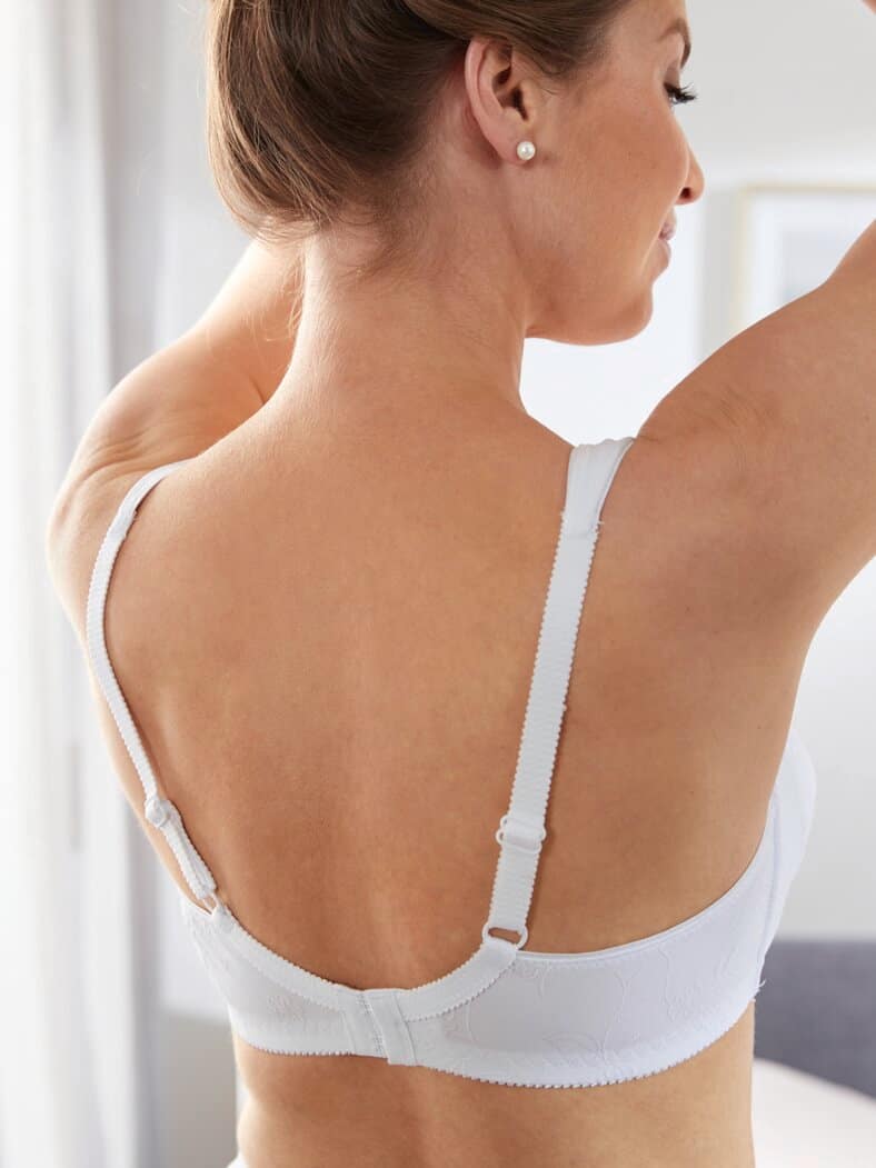 Soft-BH Blumen-Jacquard Weiß