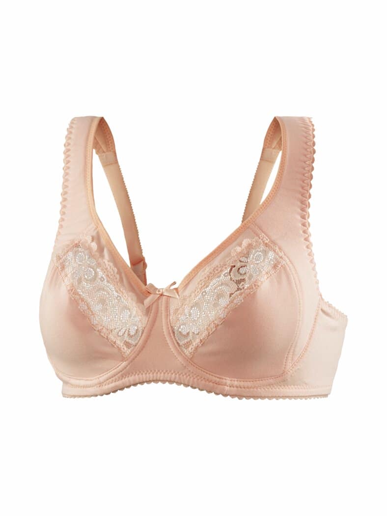 Bügel-BH Baumwolle Puder