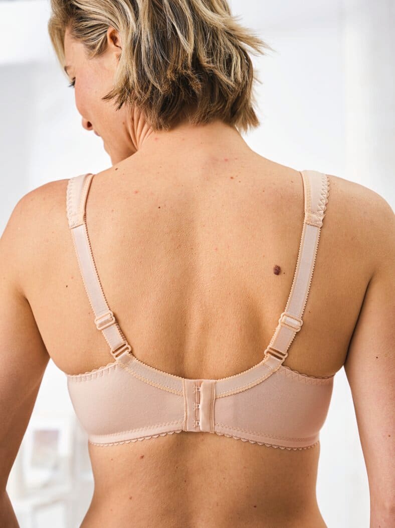 Bügel-BH Baumwolle Puder