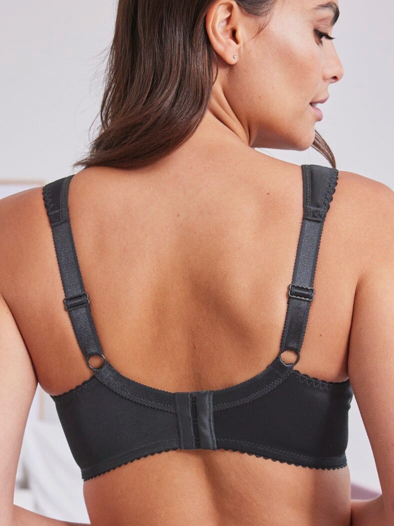 Softpolster-BH Stütz-Kreuz Schwarz