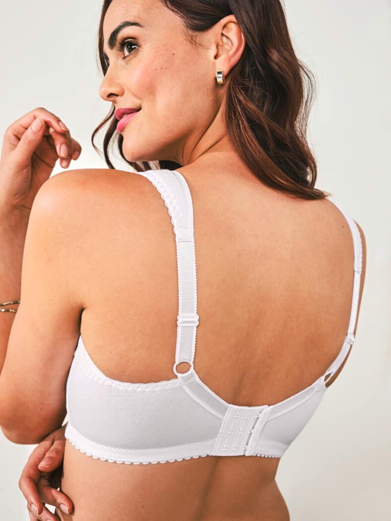 Vorderverschluss-BH Comfort Fit Weiß