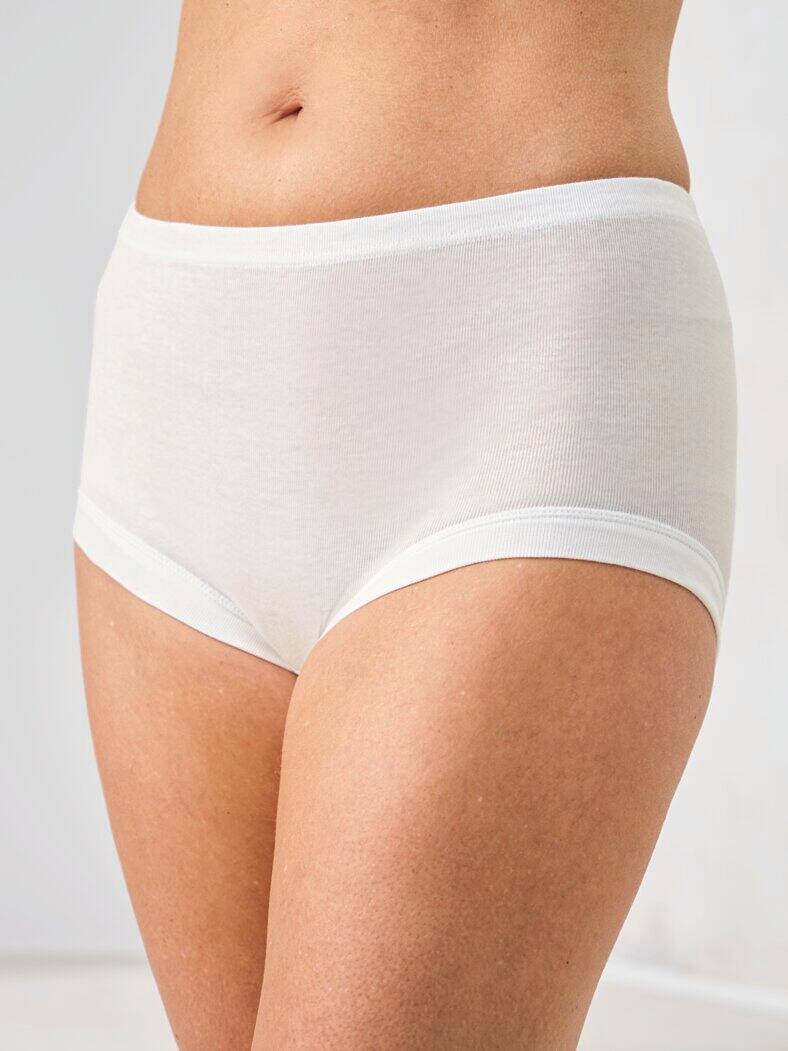 Taillenslip Super-Feinripp 2 Stück Weiß