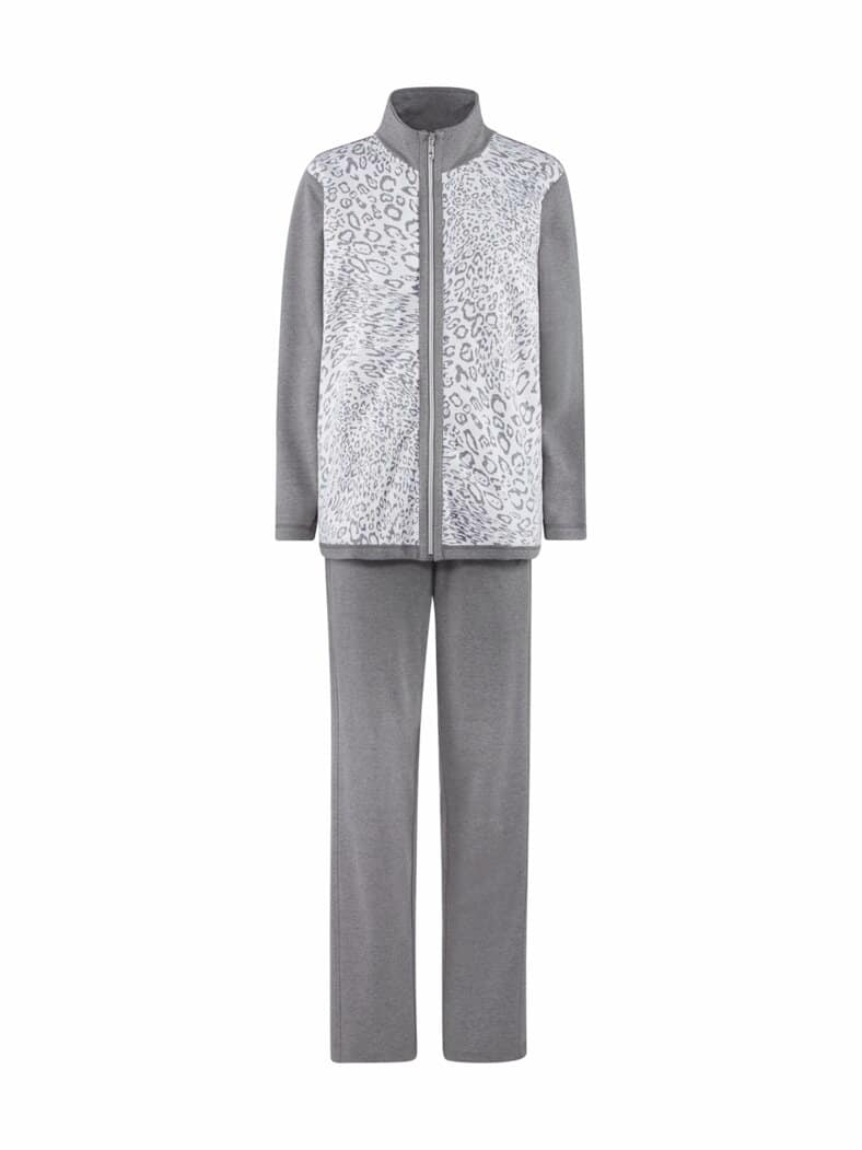 Fühl-Dich-wohl-Hausanzug Grau meliert