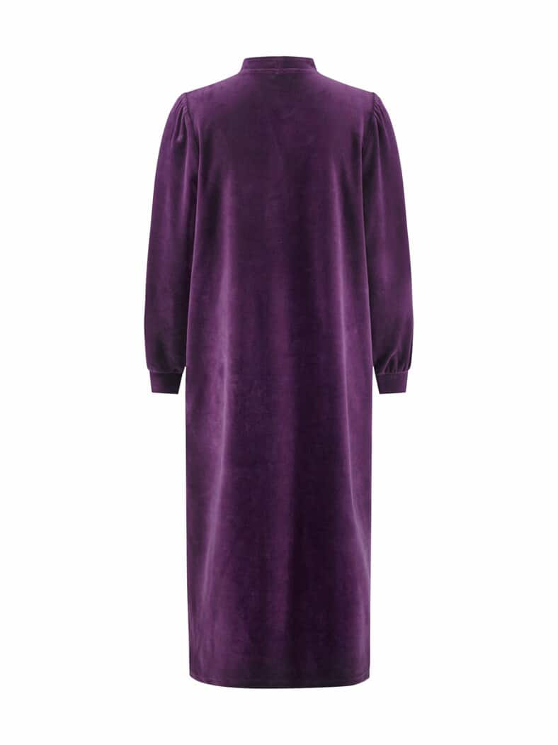 Nicky-Hausmantel Aubergine