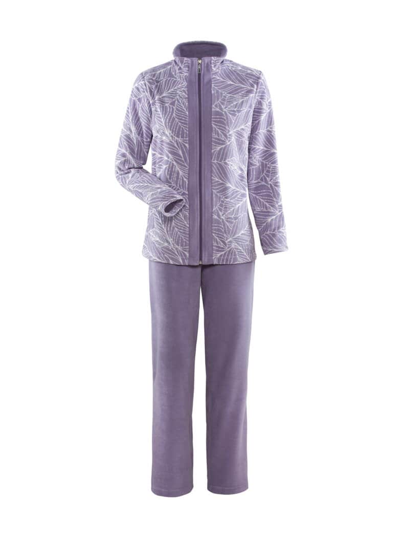 Frottee-Hausanzug Lila