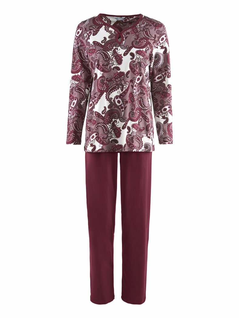Baumwoll-Schlafanzug Paisley Barolo gemuster