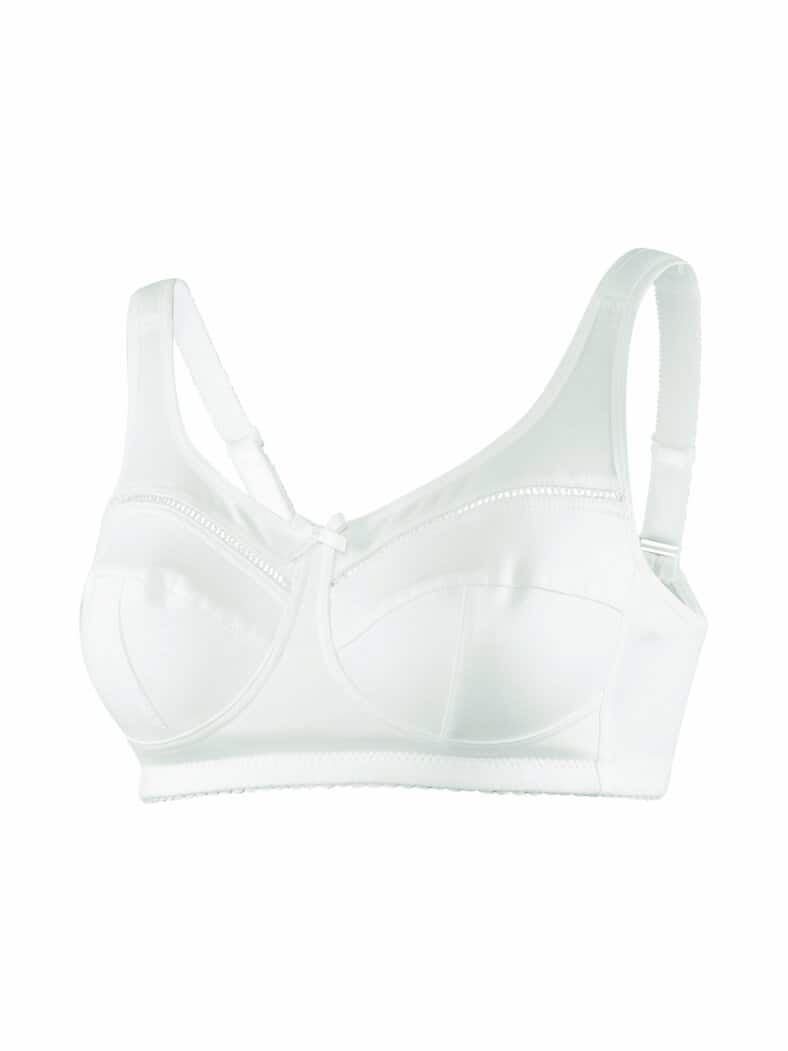 Baumwoll-BH Zier-Deatail Weiß
