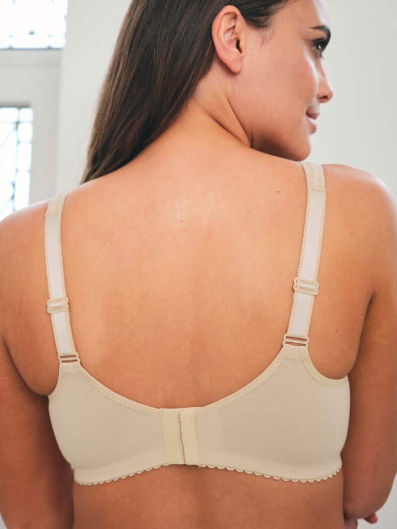 Baumwoll-BH Zier-Deatail Puder