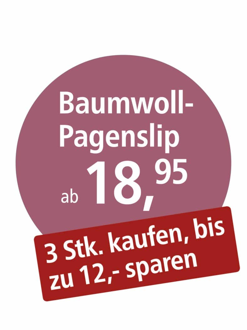 Bio-Baumwoll-Pagenslip Schwarz