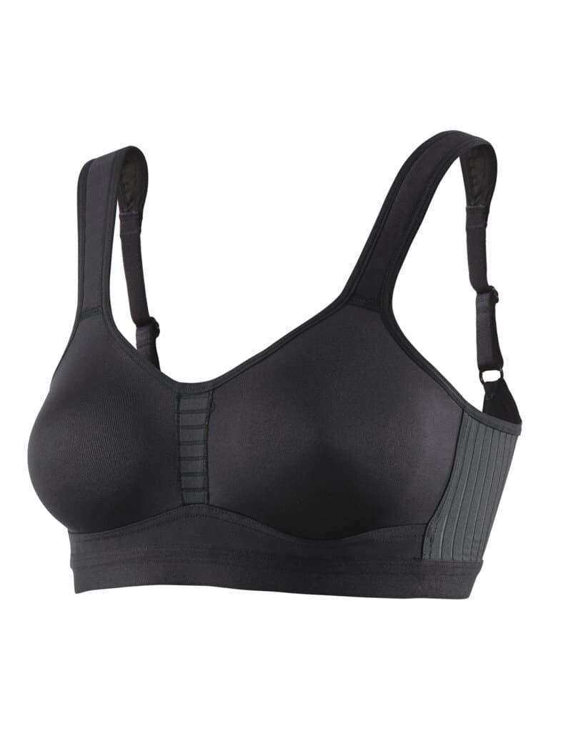 Nahtlos-Aktiv-BH Schwarz