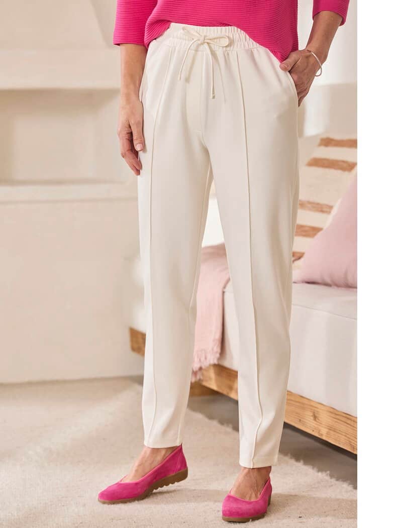 Jersey-Hose Viskose Ecru