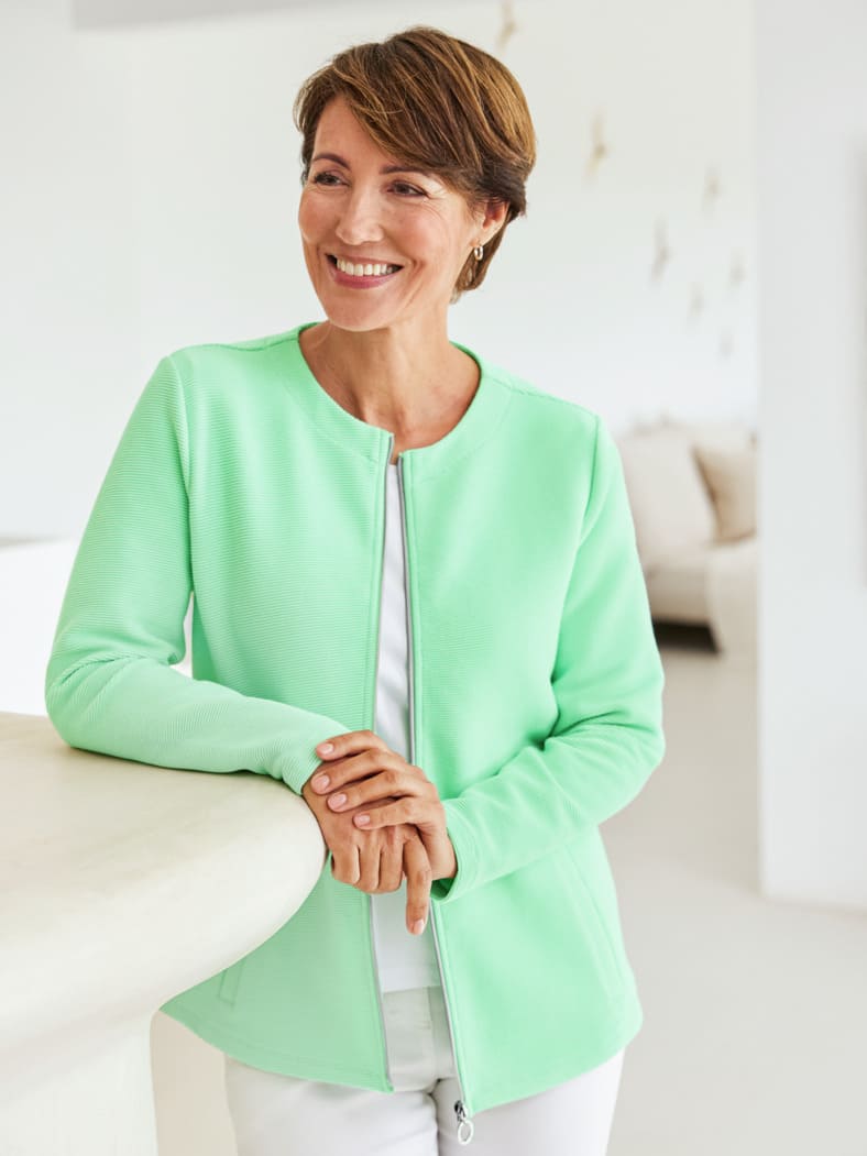 Jersey Cardigan Mint